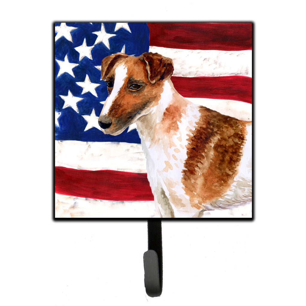 Caroline's Treasures Smooth Fox Terrier Patriotic Wall Hook - Thumbnail 2