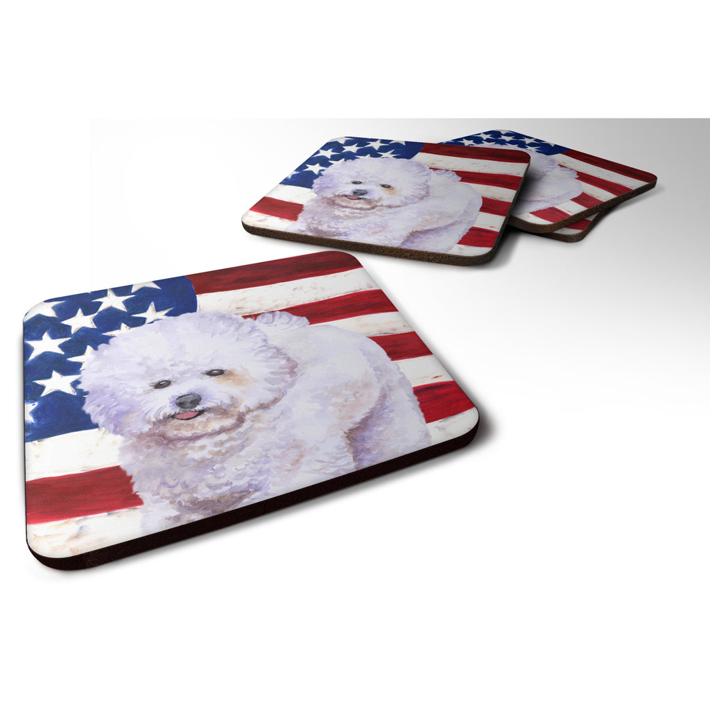Caroline's Treasures Bichon Frise Patriotic Decorative Coasters - Thumbnail 2