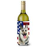 Caroline'S Treasures East-European Shepherd Patriotic Decorative Bottle Hugger, 750Ml, Multicolor