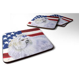 Caroline'S Treasures Maltese Patriotic Decorative Coasters, Multicolor
