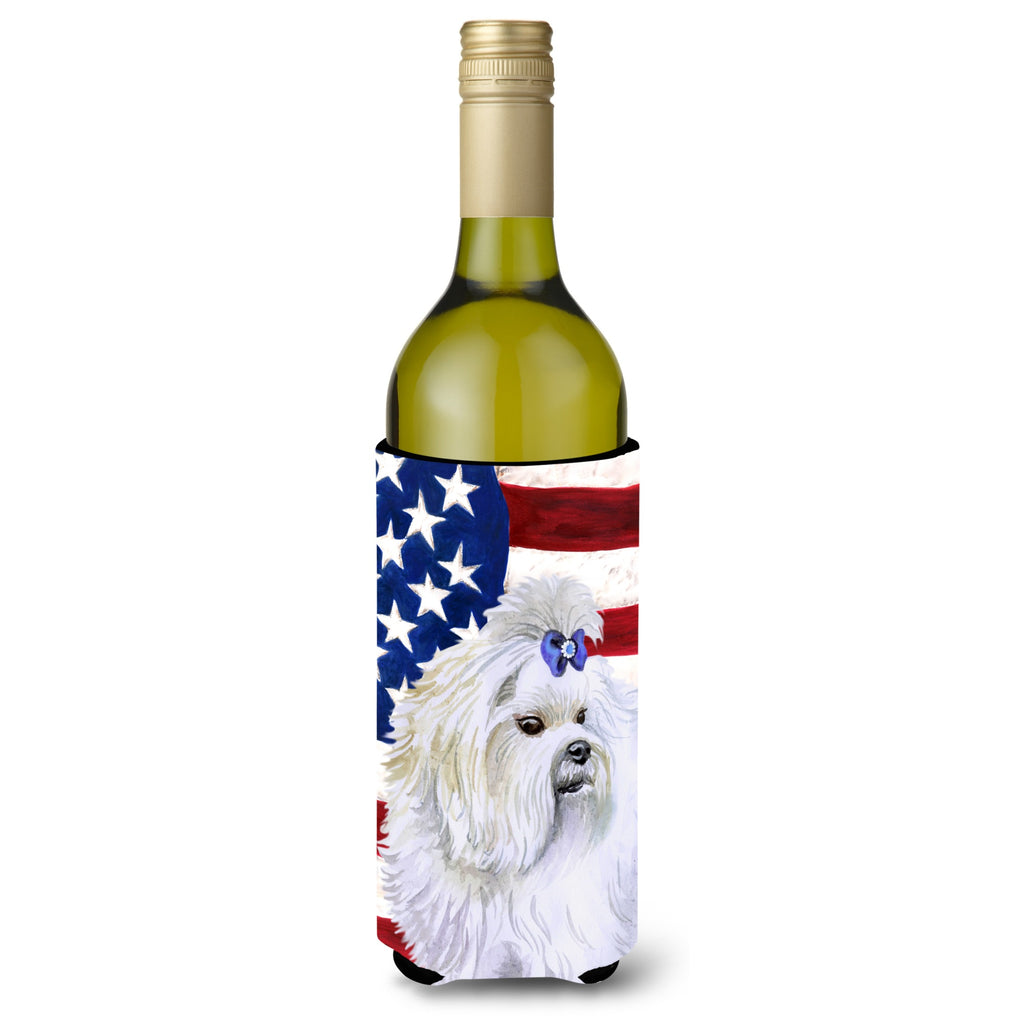 Caroline'S Treasures Shih Tzu Patriotic Decorative Bottle Hugger - Thumbnail 4