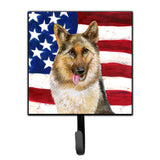 Caroline'S Treasures German Shepherd Patriotic Wall Hook, Small, Multicolor