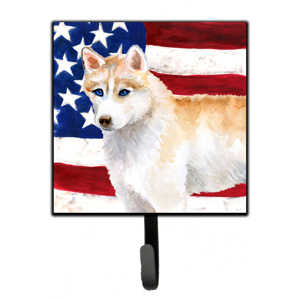 Caroline'S Treasures Siberian Husky Patriotic Wall Hook - Thumbnail 2