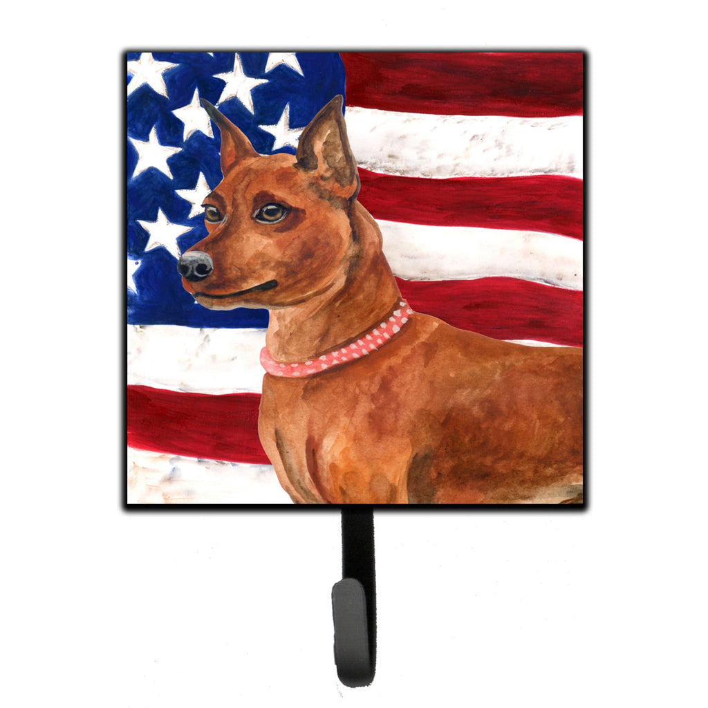 Caroline's Treasures Miniature Pinscher Patriotic Wall Hook - Thumbnail 2