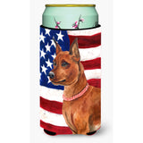 Caroline'S Treasures Miniature Pinscher Patriotic Decorative Can Hugger, Tall Boy, Multicolor