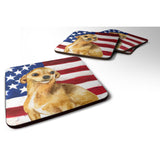 Caroline'S Treasures Chihuahua Patriotic Decorative Coasters, Multicolor