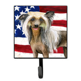 Caroline'S Treasures Chinese Crested Patriotic Wall Hook, Small, Multicolor