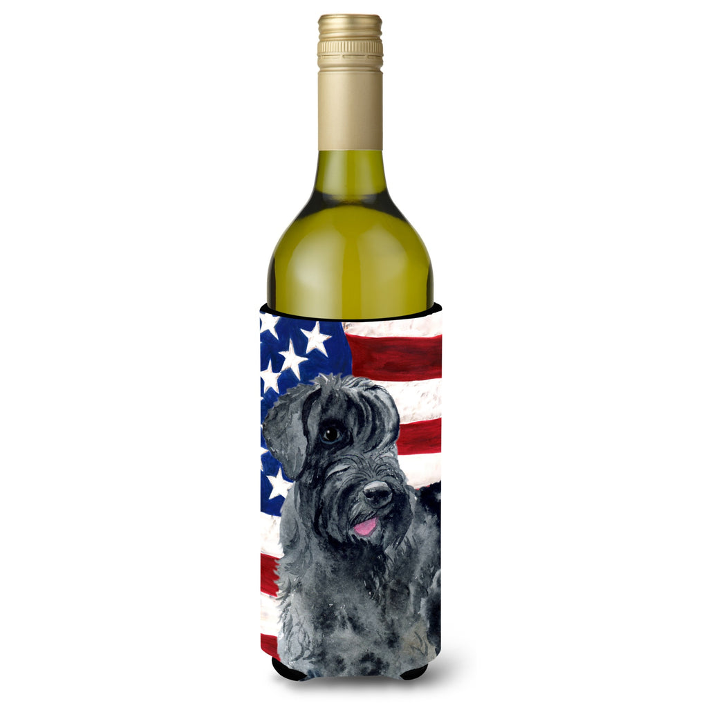 Caroline's Treasures Giant Schnauzer Patriotic Decorative Bottle Hugger - Thumbnail 3