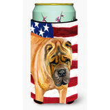 Caroline'S Treasures Shar Pei Patriotic Decorative Can Hugger, Tall Boy, Multicolor