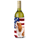 Caroline'S Treasures Cavalier Spaniel Patriotic Decorative Bottle Hugger, 750Ml, Multicolor