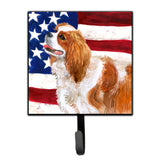 Caroline'S Treasures Cavalier Spaniel Patriotic Wall Hook, Small, Multicolor