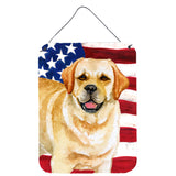 Caroline'S Treasures Golden Retriever Patriotic Metal Print, 16 X 12, Multicolor
