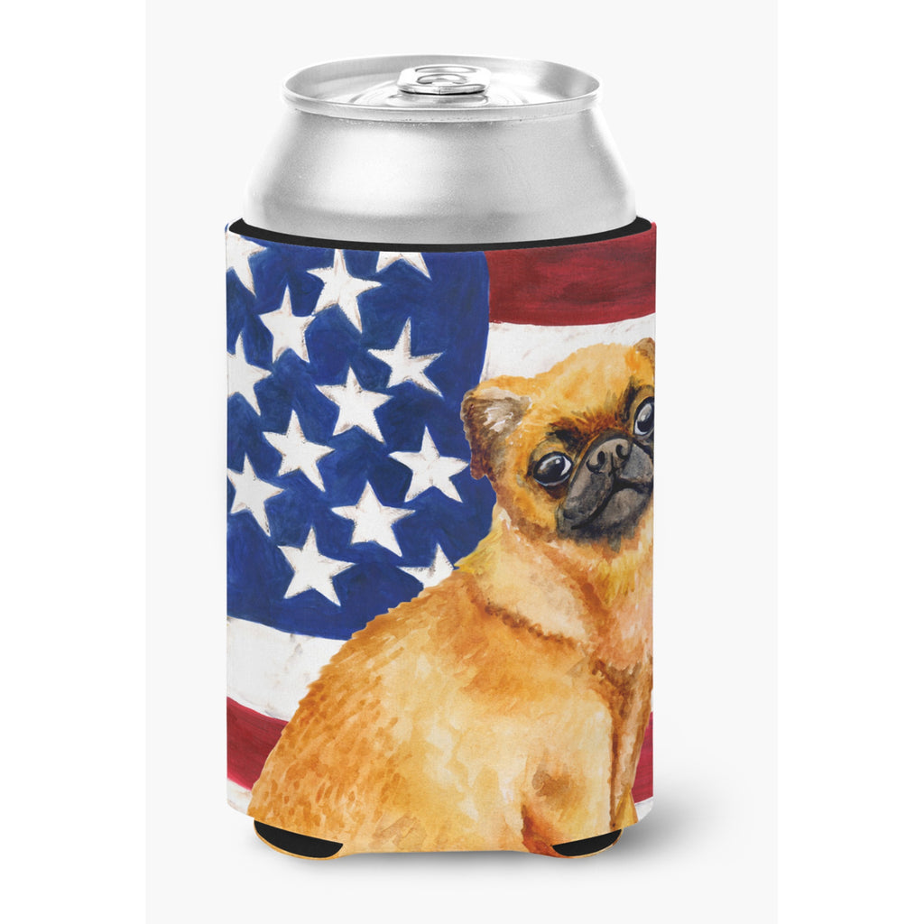 Caroline'S Treasures Small Brabant Griffon Patriotic Decorative Can Hugger, Tall Boy