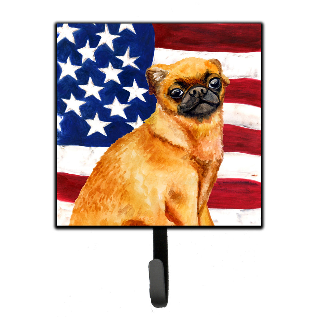 Caroline's Treasures Small Brabant Griffon Patriotic Wall Hook