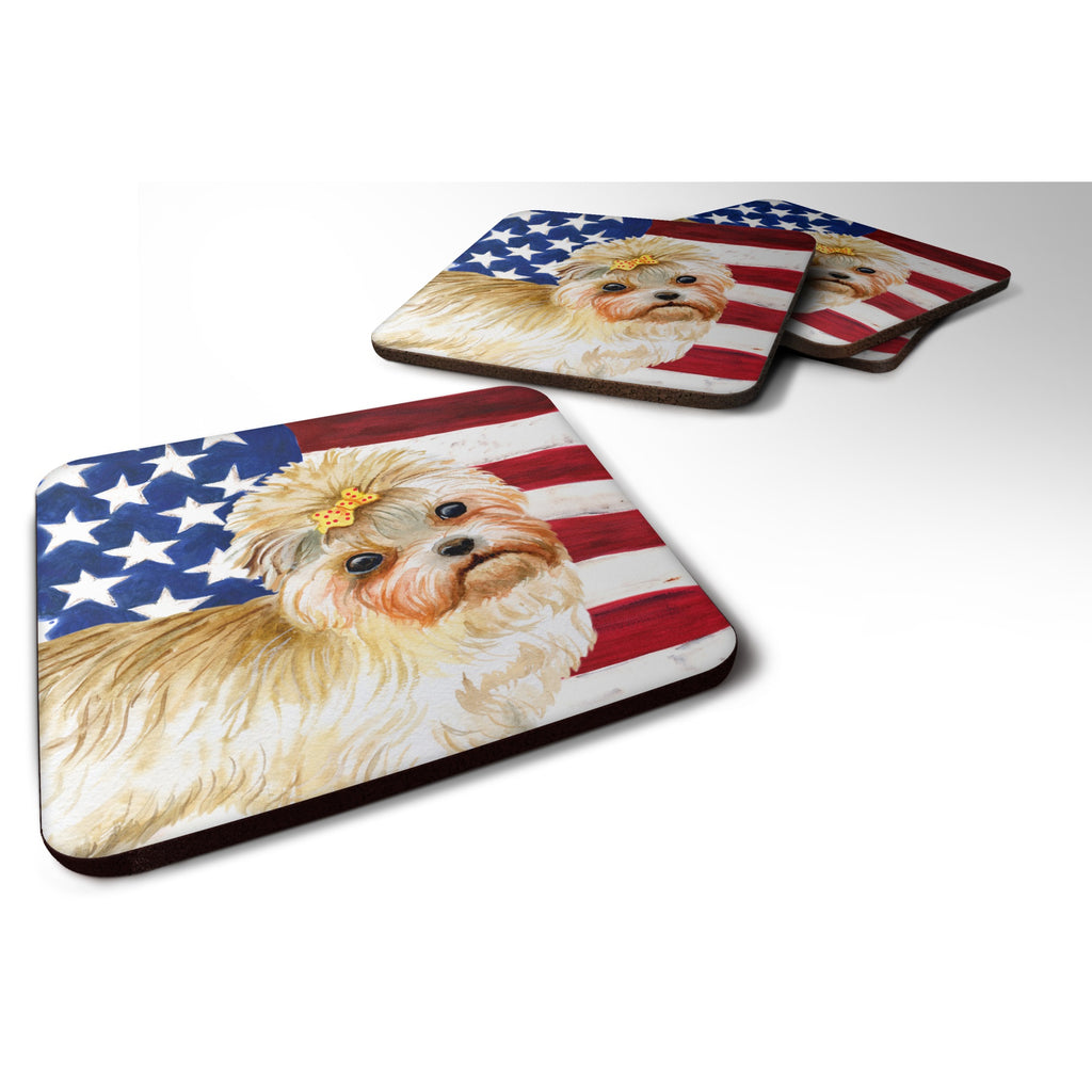 Caroline's Treasures Shih Tzu Patriotic Decorative Coasters - Thumbnail 3