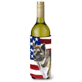 Caroline'S Treasures American Akita Patriotic Decorative Bottle Hugger, 750Ml, Multicolor
