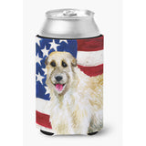 Caroline'S Treasures Irish Wolfhound Patriotic Decorative Can Hugger, Multicolor