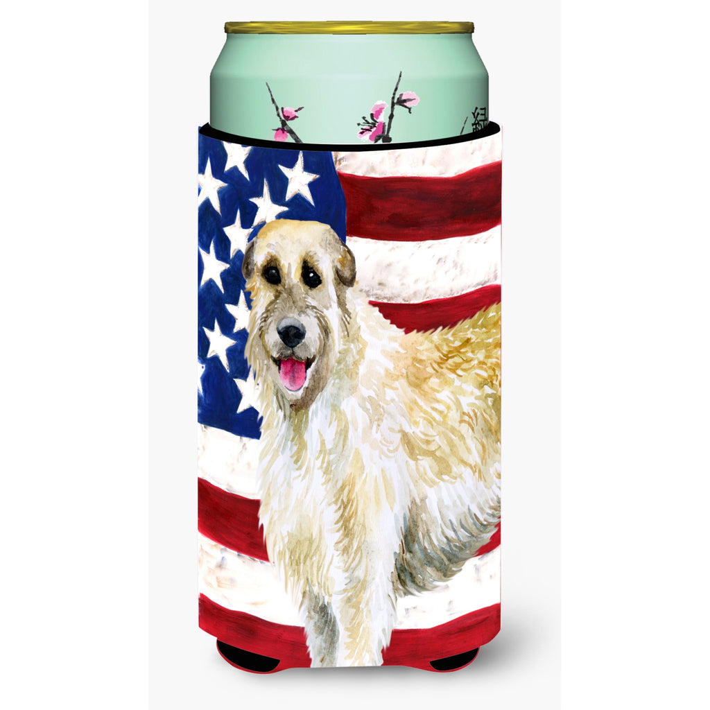 Caroline'S Treasures Irish Wolfhound Patriotic Decorative Can Hugger, Tall Boy