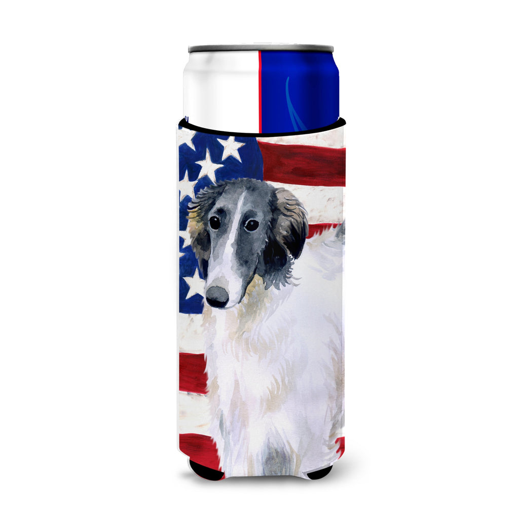 Borzoi Patriotic Decorative Can Hugger, Tall Boy