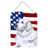 Caroline'S Treasures Maremma Sheepdog Patriotic Metal Print, 16 X 12, Multicolor