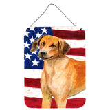 Caroline'S Treasures Rhodesian Ridgeback Patriotic Metal Print, 16 X 12, Multicolor