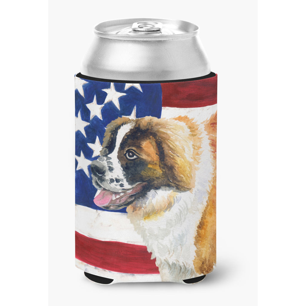 Caroline's Treasures Saint Bernard Patriotic Decorative Bottle Hugger
