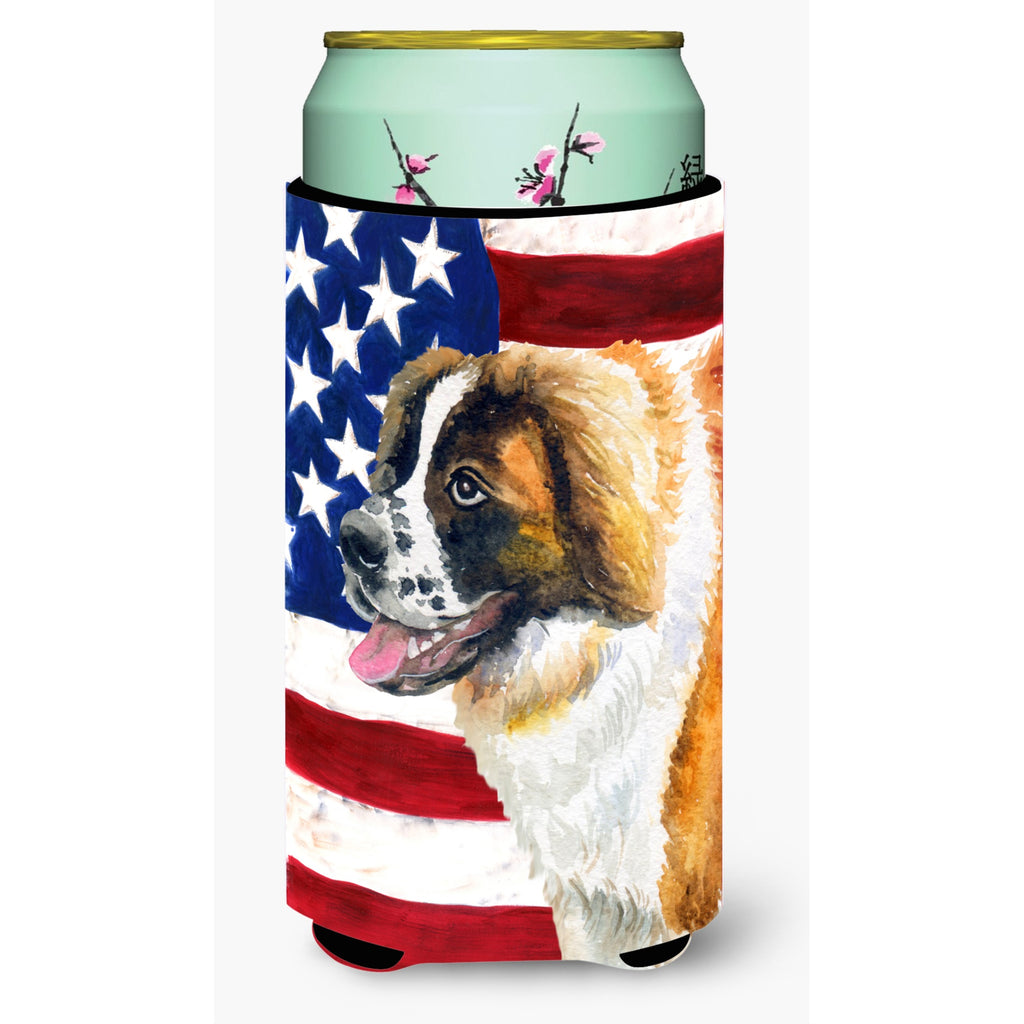 Caroline's Treasures Saint Bernard Patriotic Decorative Bottle Hugger - Thumbnail 4