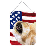 Caroline'S Treasures Pekingese Patriotic Metal Print, 16 X 12, Multicolor