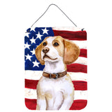 Caroline'S Treasures Beagle Patriotic Metal Print, 16 X 12, Multicolor