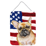 Caroline'S Treasures French Bulldog Patriotic Metal Print, 16 X 12, Multicolor
