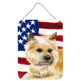 Caroline'S Treasures Cairn Terrier Patriotic Metal Print, 16 X 12, Multicolor