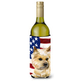 Caroline'S Treasures Cairn Terrier Patriotic Decorative Bottle Hugger, 750Ml, Multicolor