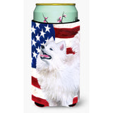 Caroline'S Treasures Samoyed Patriotic Decorative Can Hugger, Tall Boy, Multicolor
