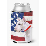 Caroline'S Treasures Bull Terrier Patriotic Decorative Can Hugger, Multicolor