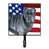 Caroline'S Treasures Cane Corso Patriotic Wall Hook, Small, Multicolor