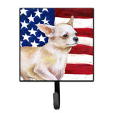 Caroline'S Treasures Chihuahua Leg Up Patriotic Wall Hook, Small, Multicolor