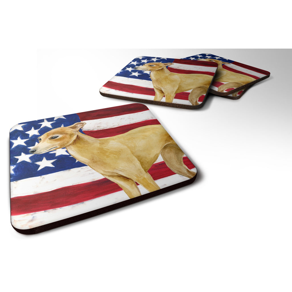 Caroline'S Treasures Italian Greyhound Patriotic Decorative Coasters