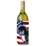 Caroline'S Treasures Newfoundland Puppy Patriotic Decorative Bottle Hugger, 750Ml, Multicolor