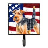 Caroline'S Treasures Welsh Terrier Patriotic Wall Hook, Small, Multicolor