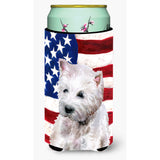 Caroline'S Treasures Westie Patriotic Decorative Can Hugger, Tall Boy, Multicolor