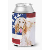 Caroline'S Treasures Afghan Hound Patriotic Decorative Can Hugger, Multicolor