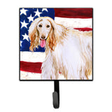 Caroline'S Treasures Afghan Hound Patriotic Wall Hook, Small, Multicolor