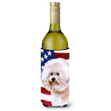 Caroline'S Treasures Bichon Frise #2 Patriotic Decorative Bottle Hugger, 750Ml, Multicolor