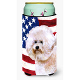 Caroline'S Treasures Bichon Frise #2 Patriotic Decorative Can Hugger, Tall Boy, Multicolor