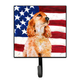Caroline'S Treasures Cocker Spaniel Patriotic Wall Hook, Small, Multicolor