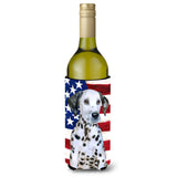 Caroline'S Treasures Dalmatian Puppy Patriotic Decorative Bottle Hugger, 750Ml, Multicolor