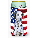 Caroline'S Treasures Dalmatian Puppy Patriotic Decorative Can Hugger, Tall Boy, Multicolor