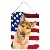 Caroline'S Treasures German Shepherd #2 Patriotic Metal Print, 16 X 12, Multicolor
