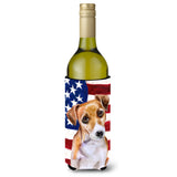 Caroline'S Treasures Jack Russell Terrier #2 Patriotic Decorative Bottle Hugger, 750Ml, Multicolor