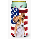 Caroline'S Treasures Jack Russell Terrier #2 Patriotic Decorative Can Hugger, Tall Boy, Multicolor